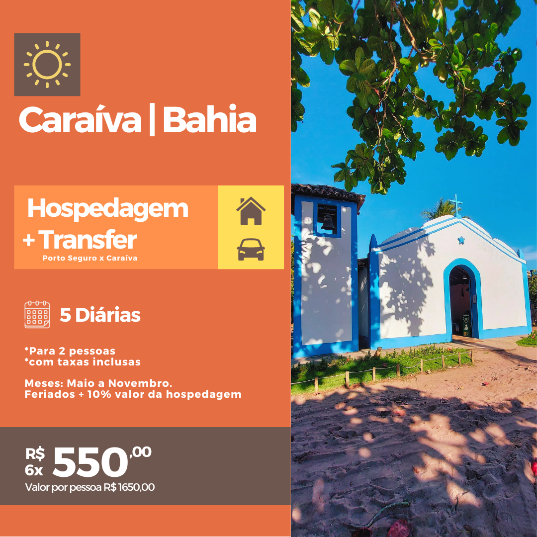 PACOTE CASAL - HOSPEDAGEM + TRANSFER